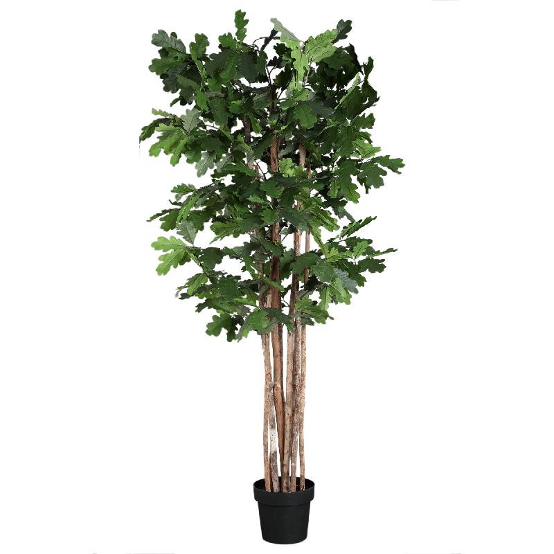 Tree Green oak tree in pot Vert — Plante artificielle — vue 3 | Häus