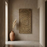 Lula Beige MDF swirl frame wall panel rectangle