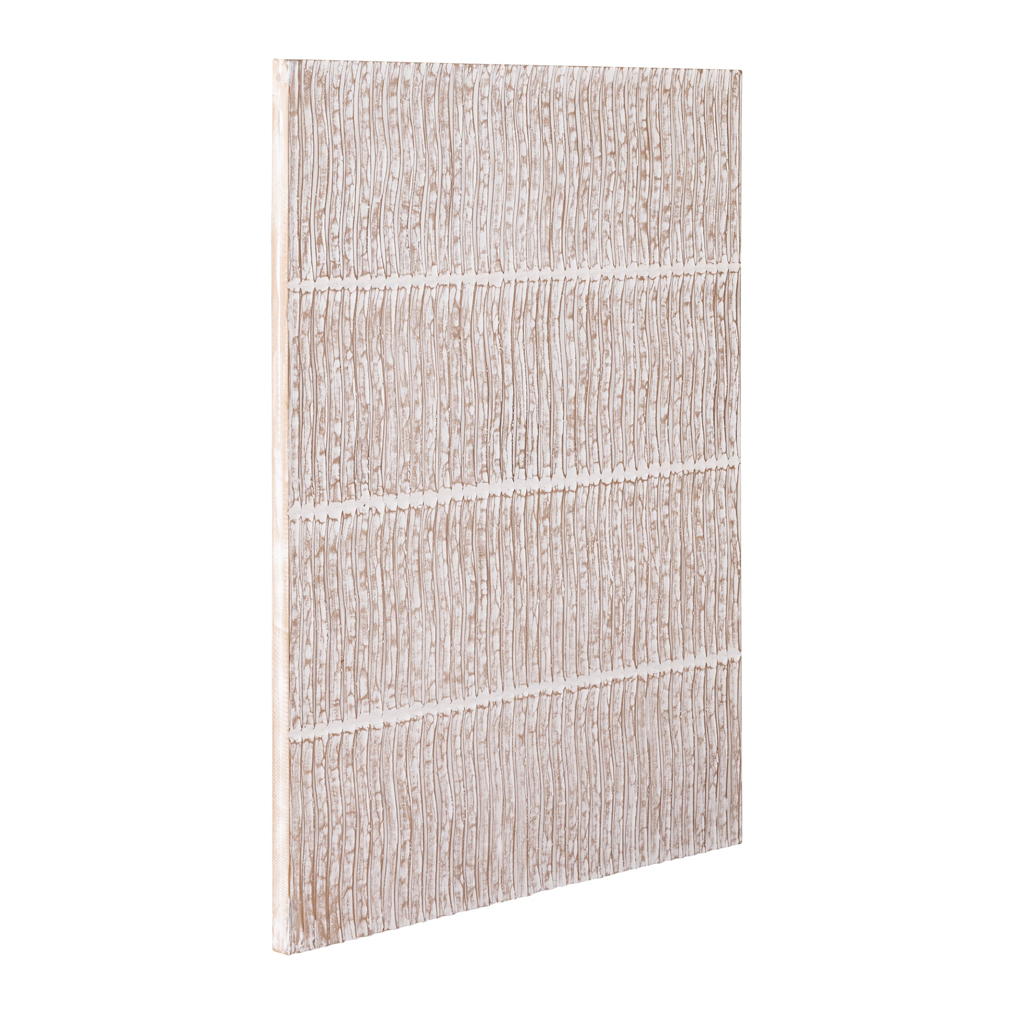 Seline White MDF wavy stripe layer wall panel S