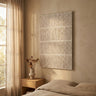 Seline White MDF wavy stripe layer wall panel S