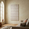 Seline White MDF wavy stripe layer wall panel L