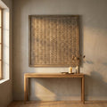 Panneau Mural Sierre — Bronze MDF Encadré avec Verre L