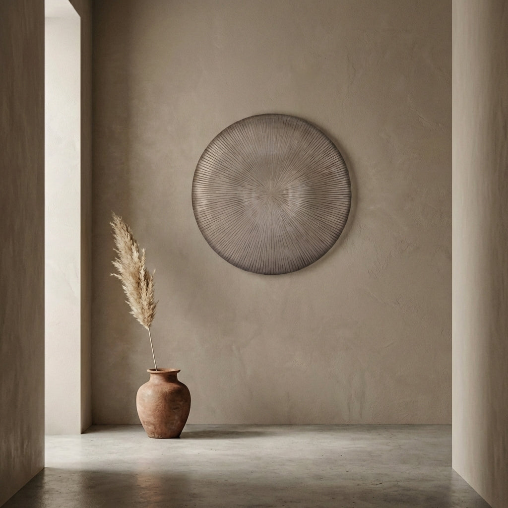 Toran Bronze MDF thick round stripe wall panel M