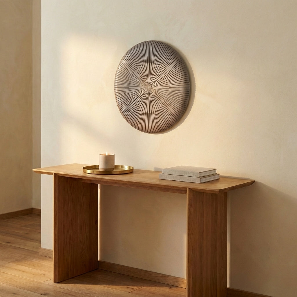 Toran Bronze MDF thick round stripe wall panel S