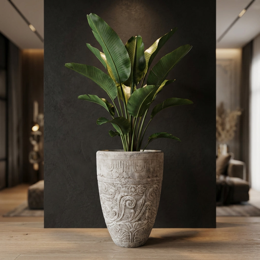 Sasha Pot en ciment - M (60x60x80 cm)