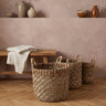 Tomm Natural seagrass basket set of 3 cilinder