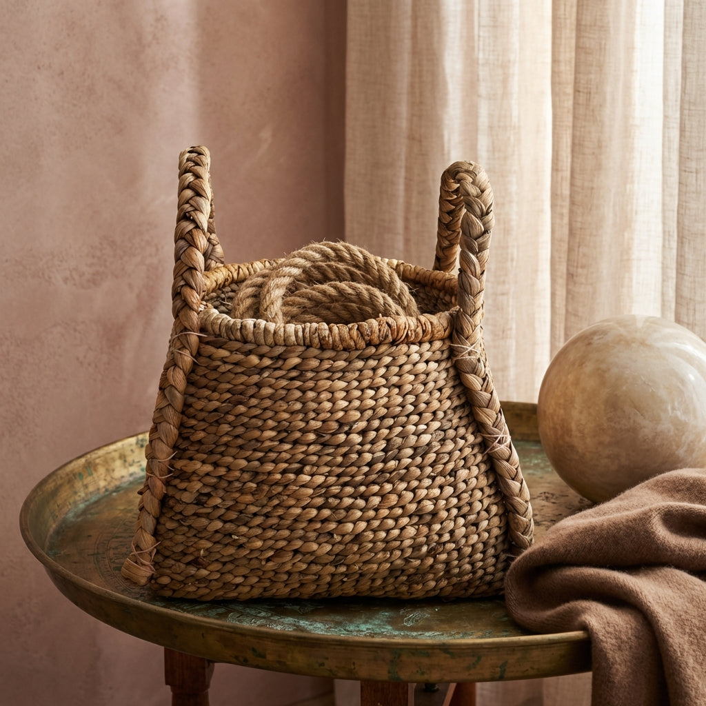 Randye Natural seagrass basket taps