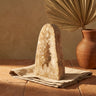Urica Natural Quartz mineral open deco triangle S