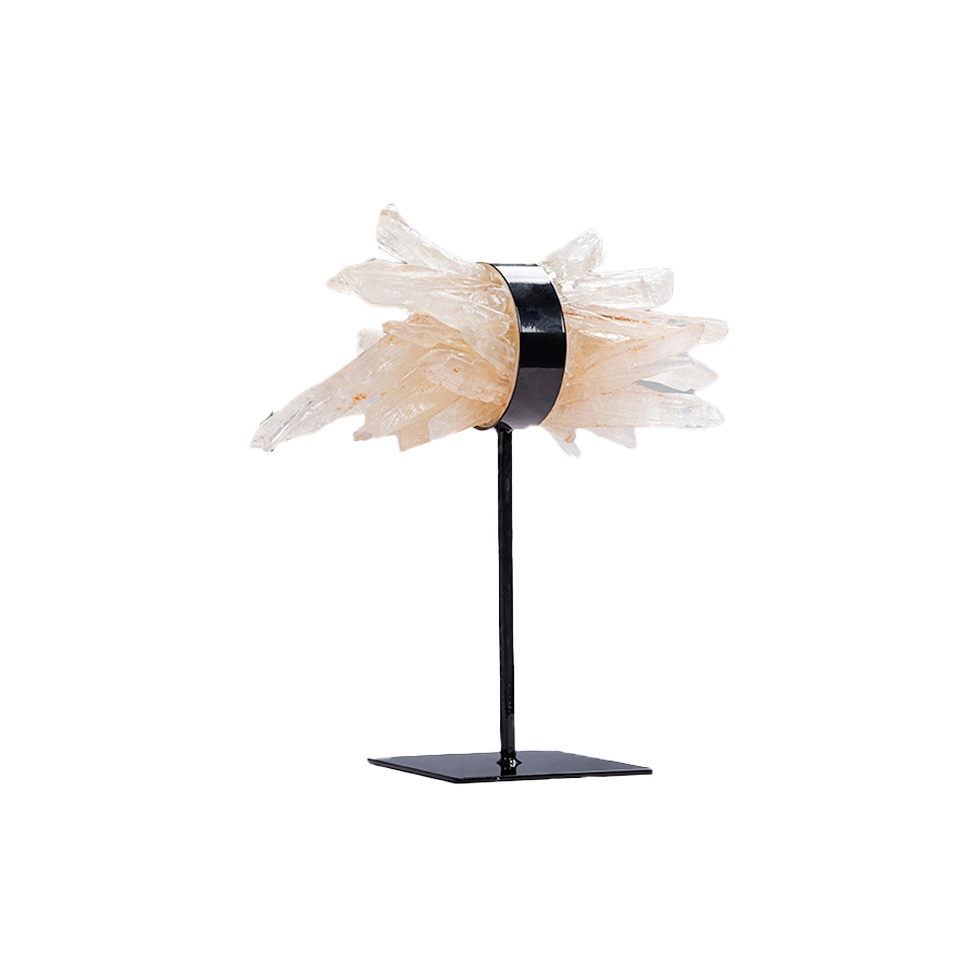 Yerin Natural Quartz mineral cluster deco statue S