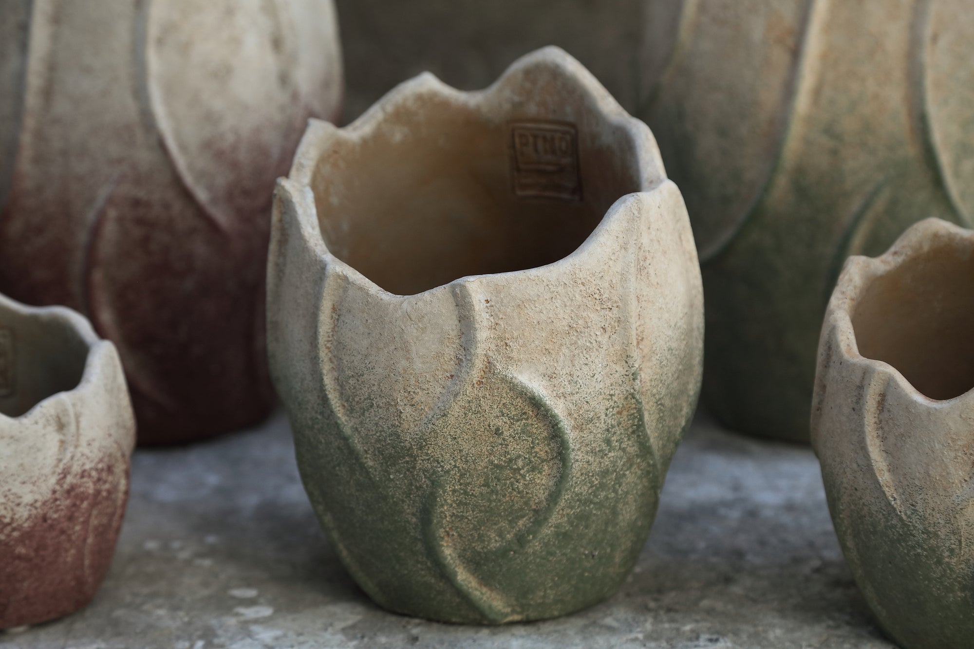 Ryla Pot en ciment - Green