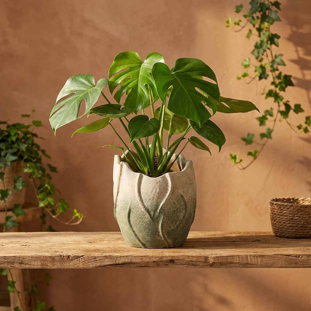 Ryla Pot en ciment - Vert
