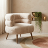 Fauteuil Nelly — Beige Fourrure