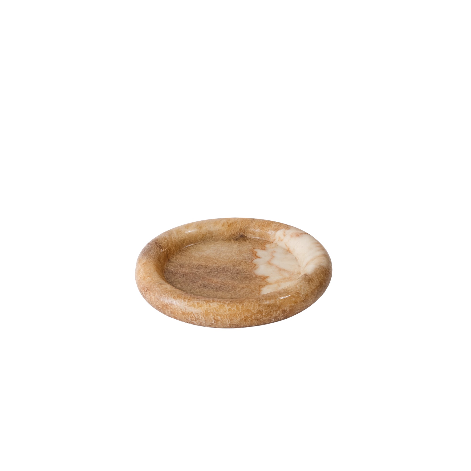 Jiren Onyx Honey round plate with thick border S