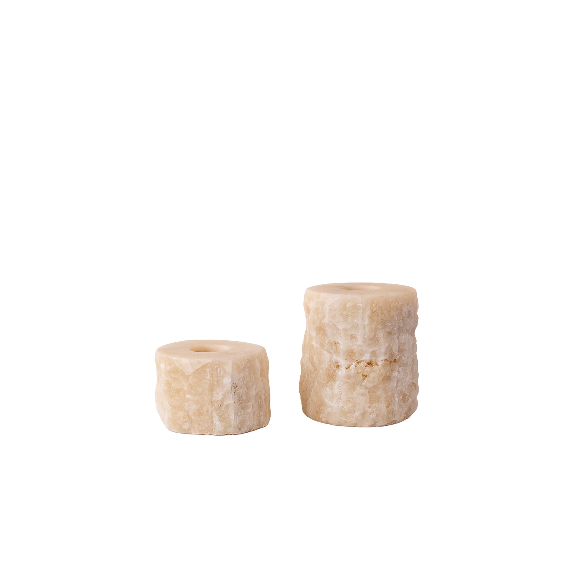 Yustin Photophores en pierre - Beige