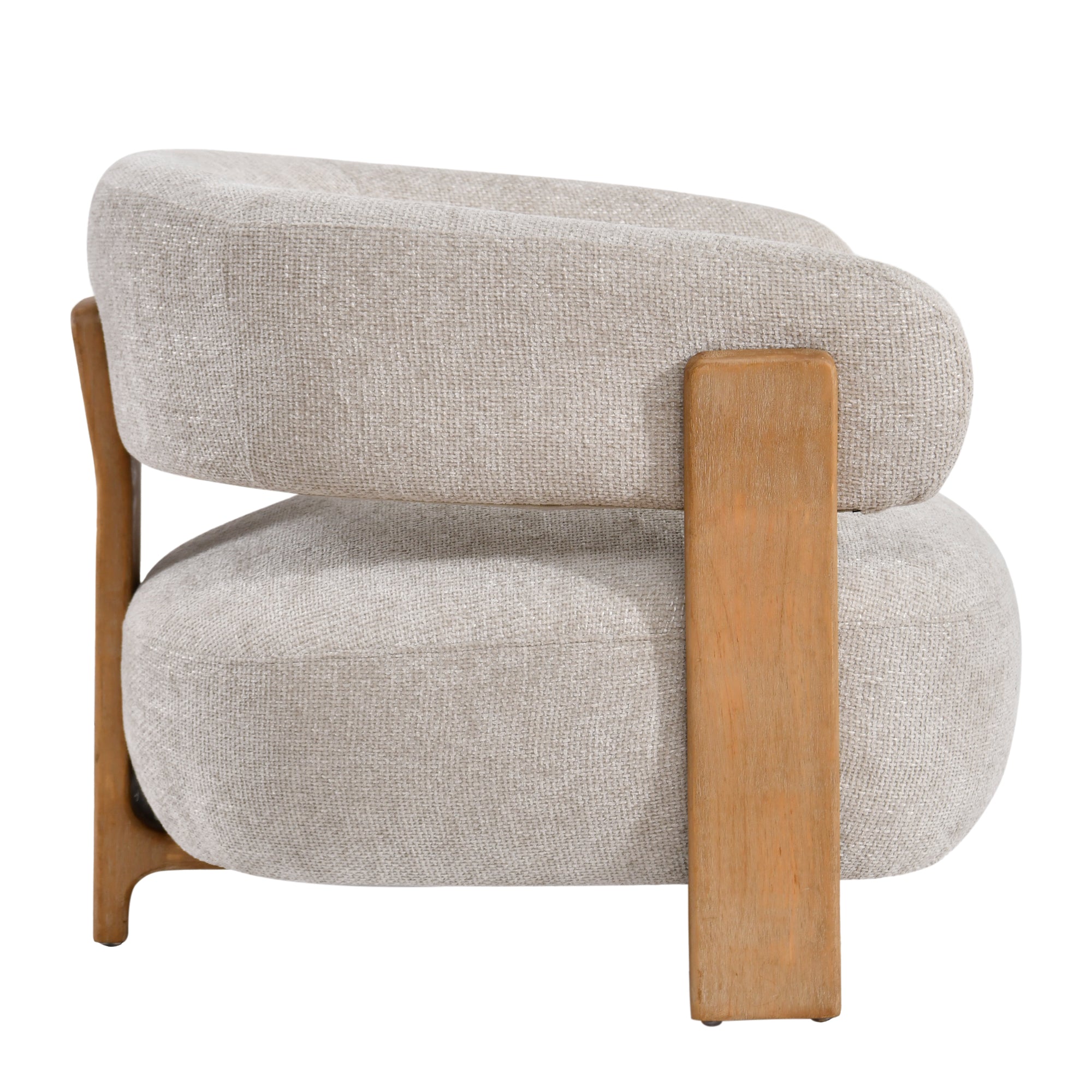 Mire Cream Fauteuil Legacy 15 Dove Rubber wood - Photo 4