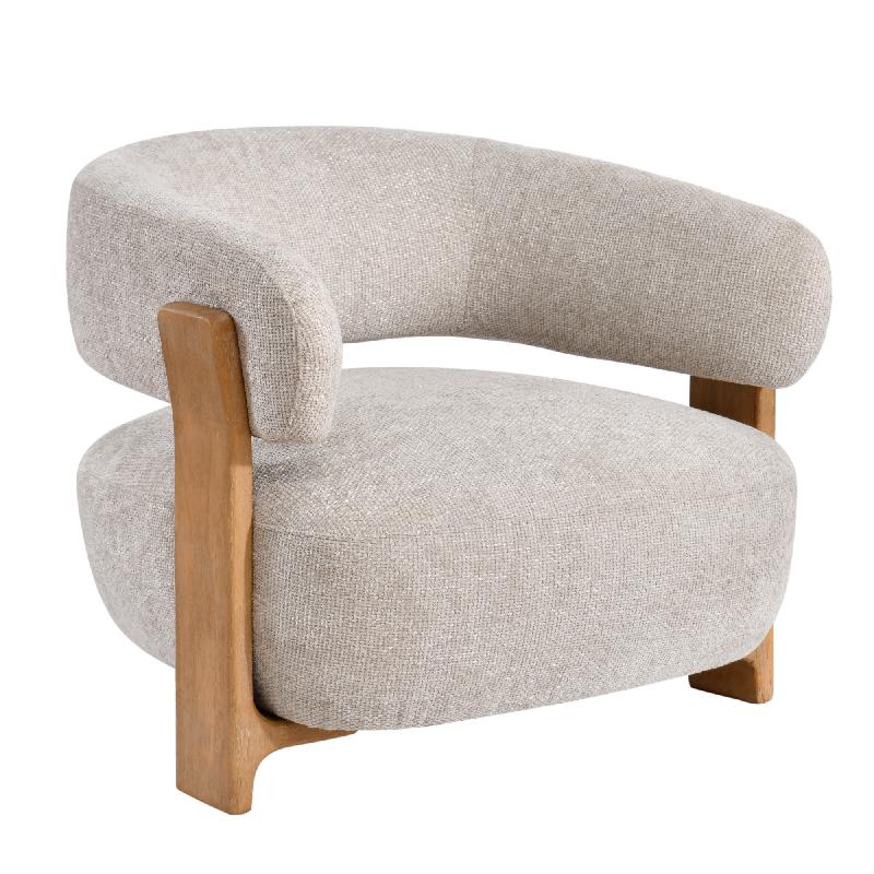 Mire Cream Fauteuil Legacy 15 Dove Rubber wood