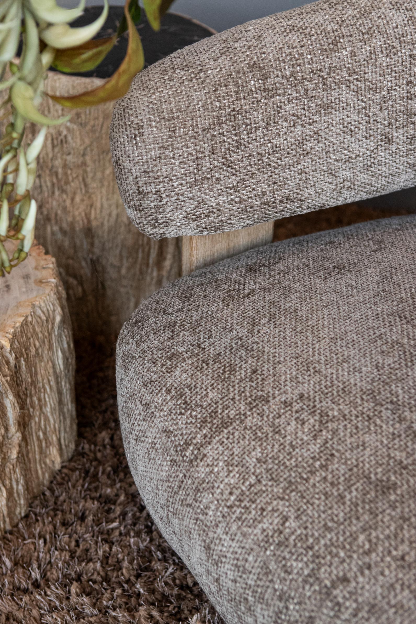 Mire Taupe Fauteuil Legacy 3 Mink Rubber wood - Photo 6