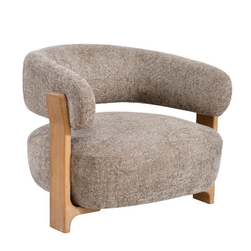 Mire Taupe Fauteuil Legacy 3 Mink Rubber wood