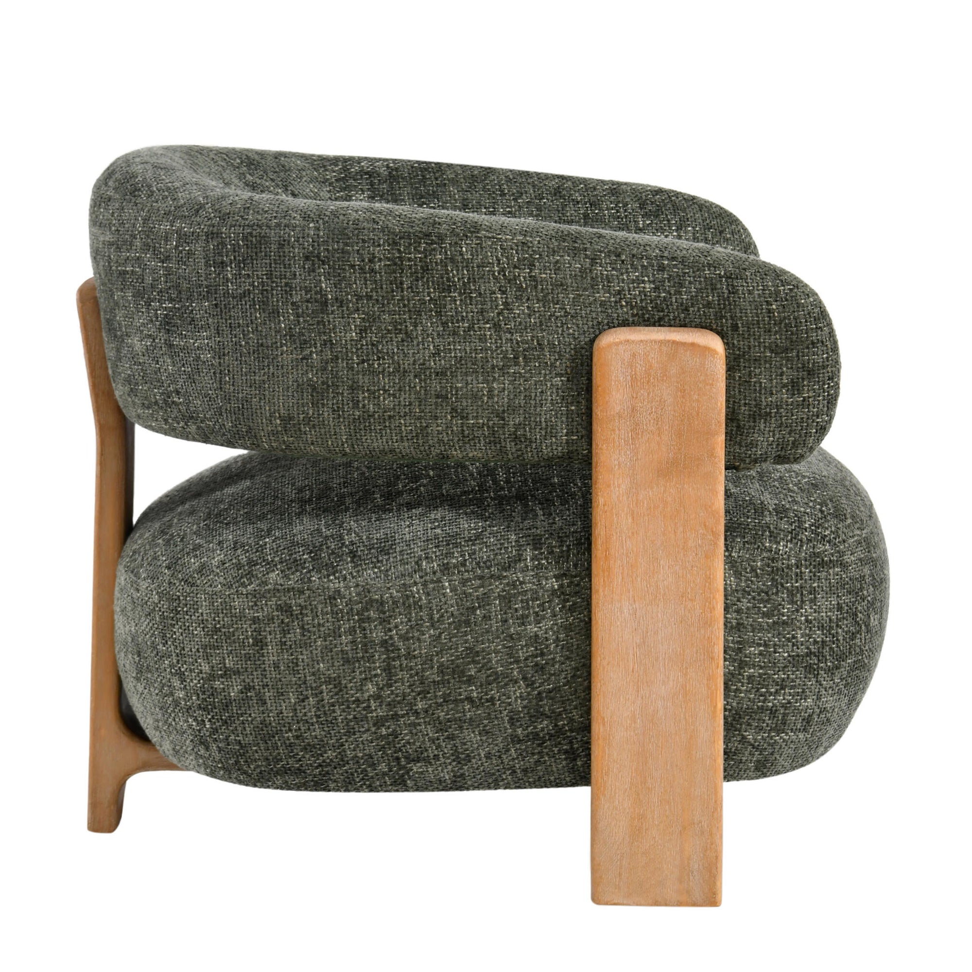 Mire Green Fauteuil Legacy 10 Olive Rubber wood - Photo 6