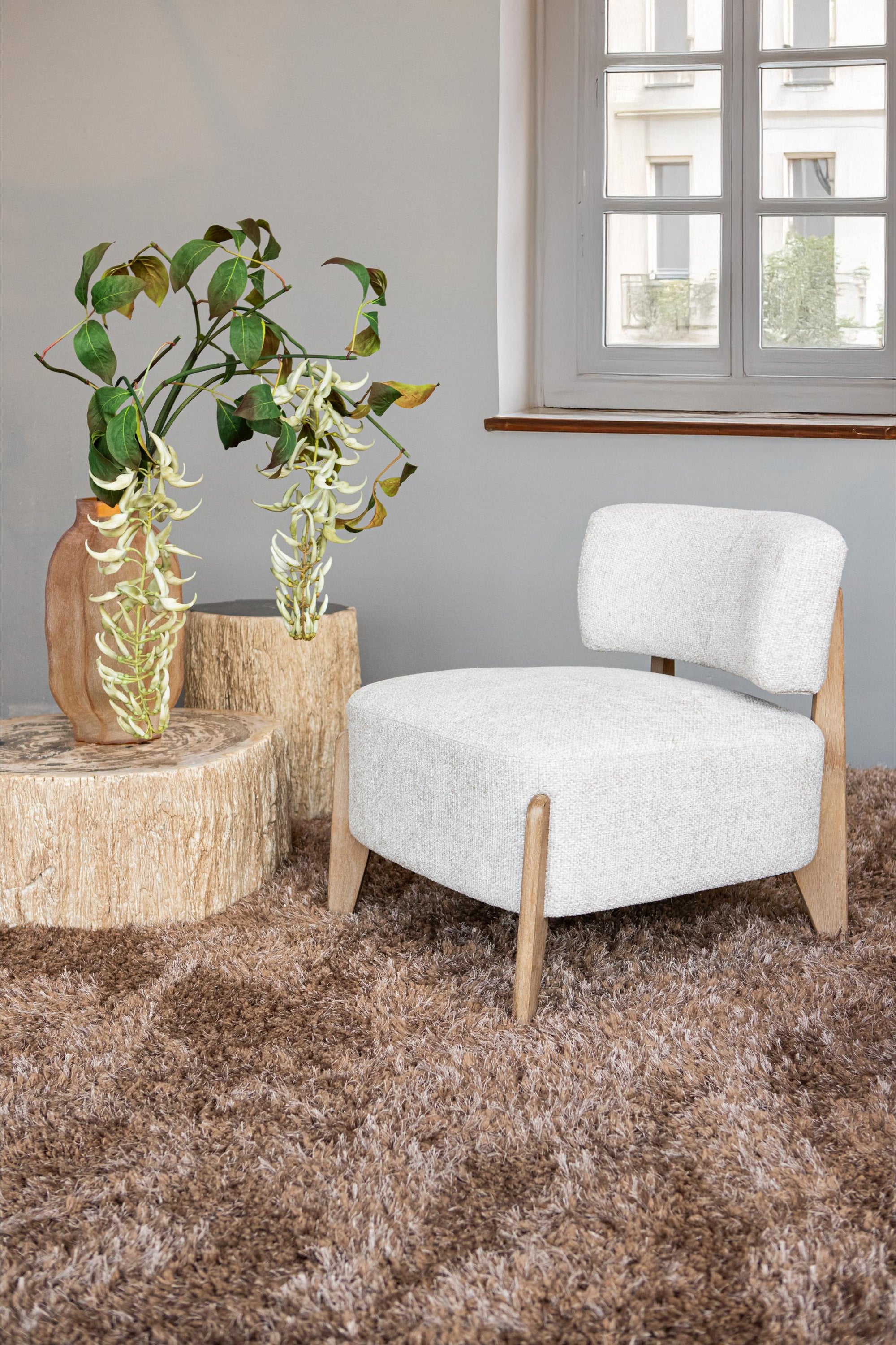 Fauteuil Vale — Tissu Legacy Crème — Vue 7