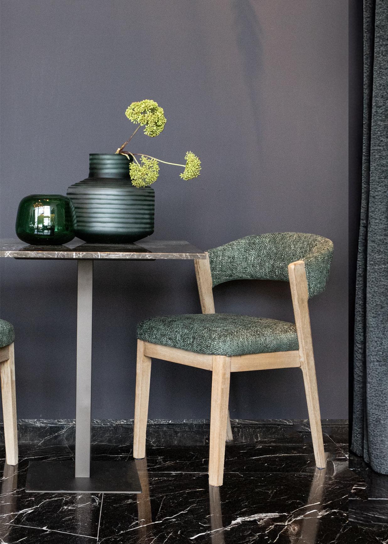 Kael Green dining chair Legacy10 Olive Rubberwood - Photo 3