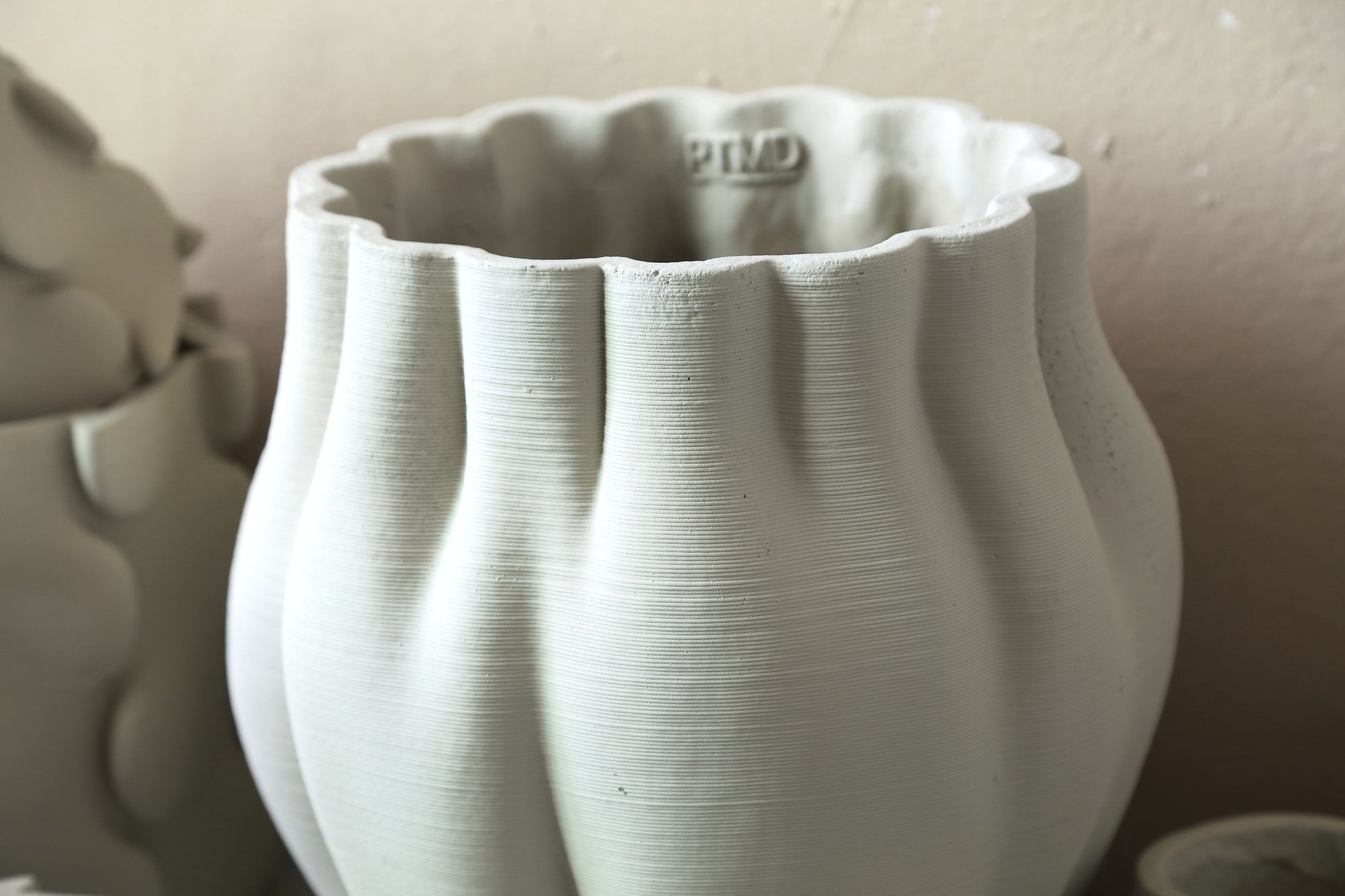 Romen Pot en ciment - Beige