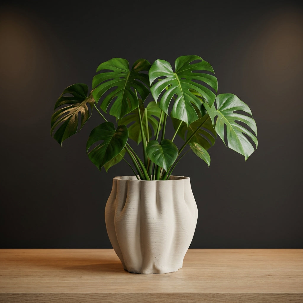 Romen Pot en ciment - Beige