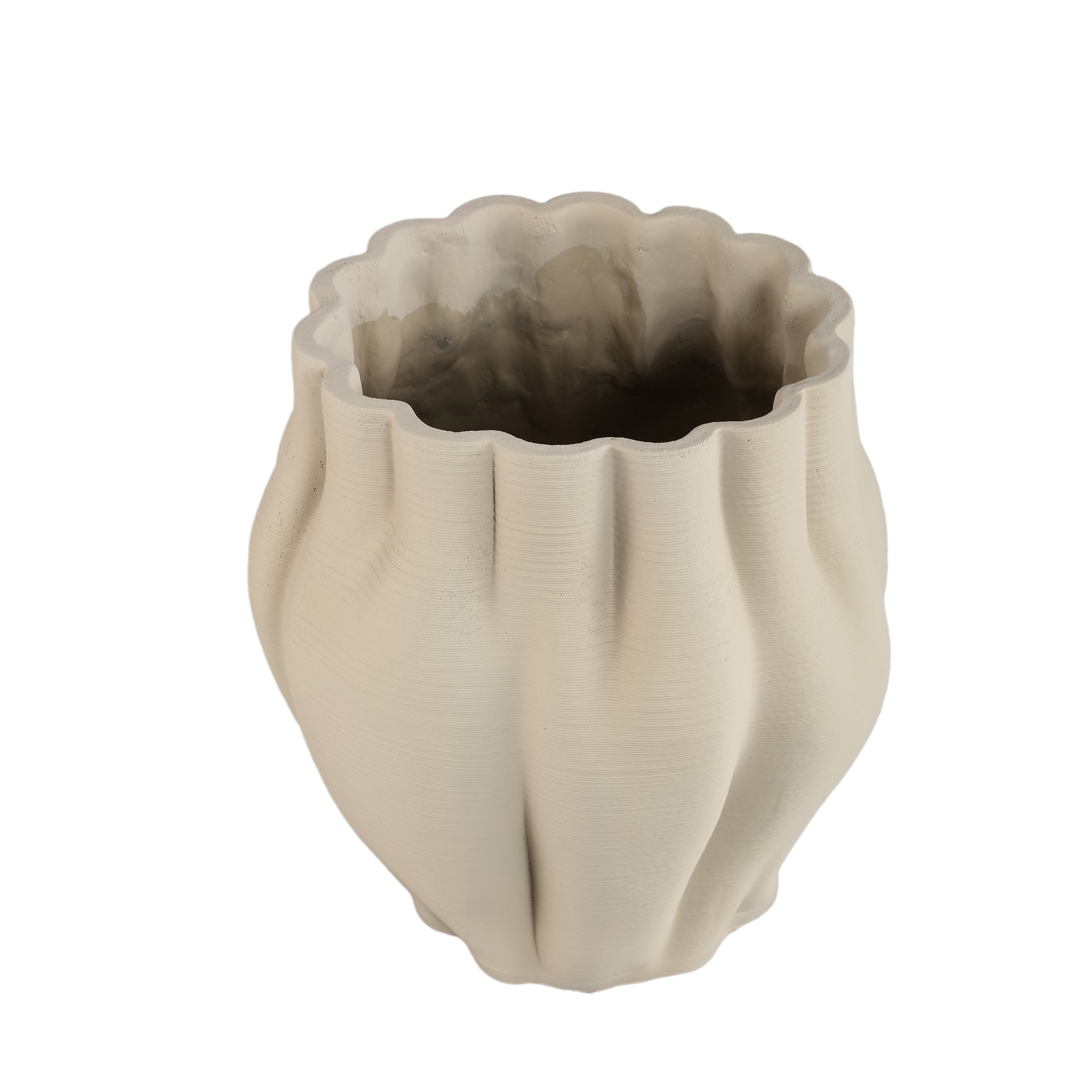 Romen Pot en ciment - Beige