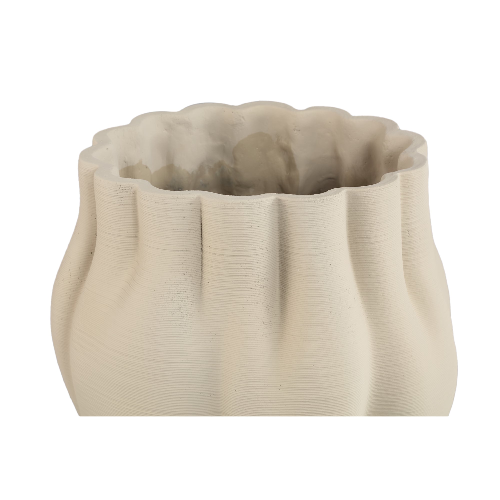 Romen Pot en ciment - Beige