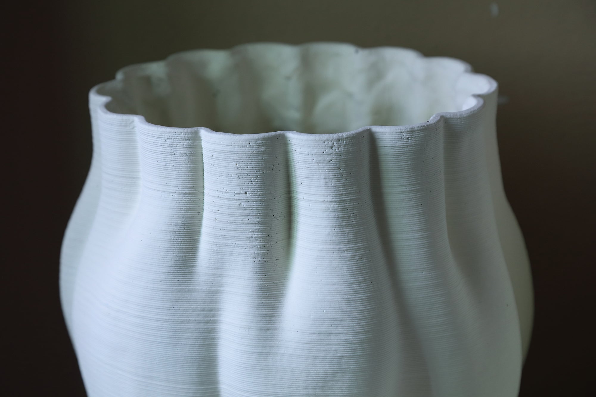 Romen Pot en ciment - White