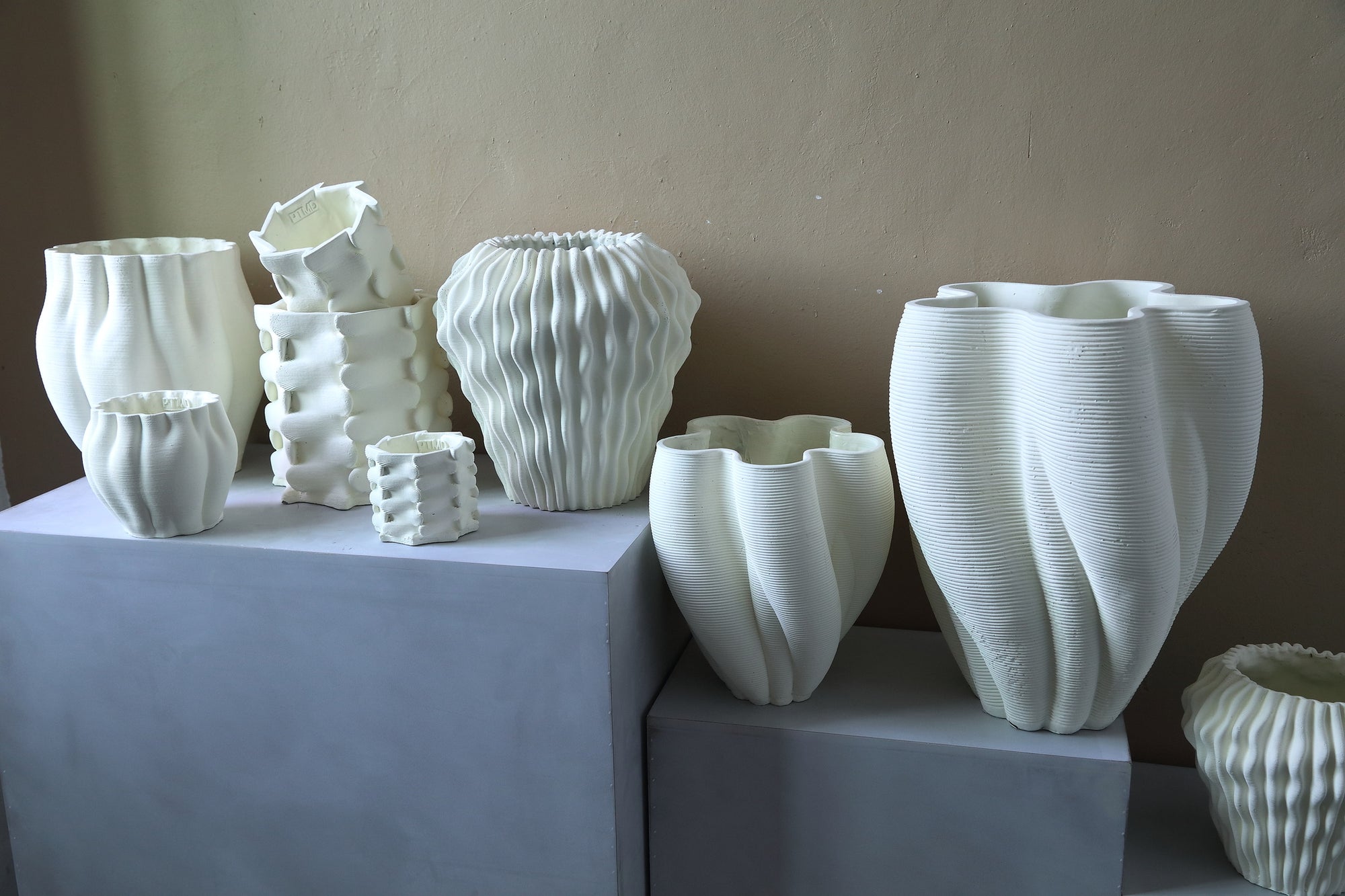Norma Pot en ciment - White