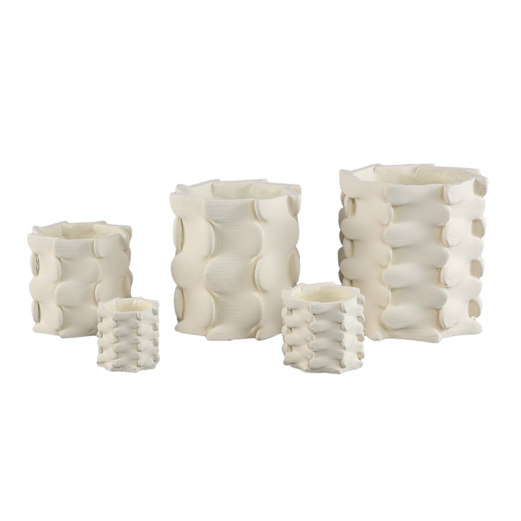 Norma Pot en ciment - White