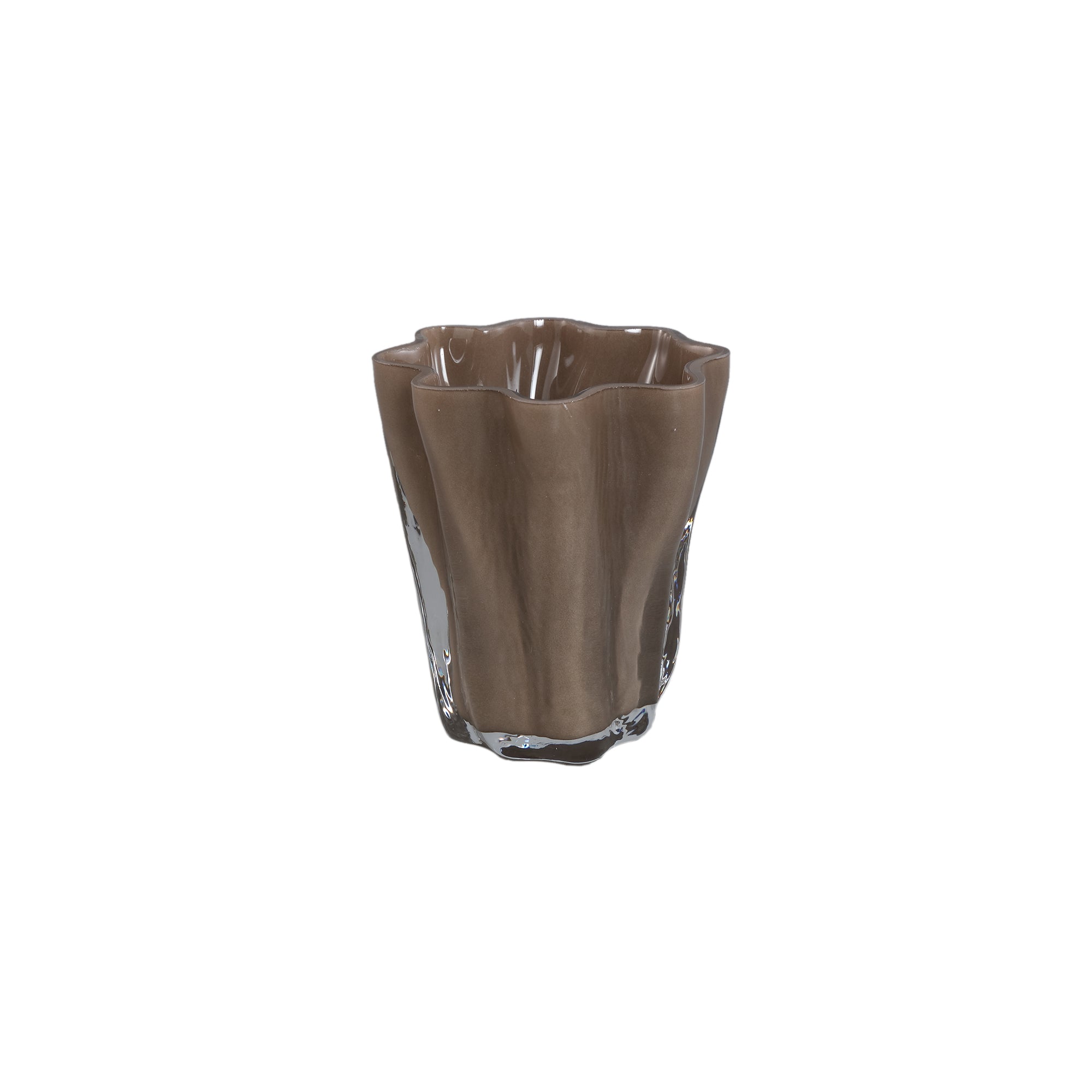 Rilie Photophores en verre - Taupe