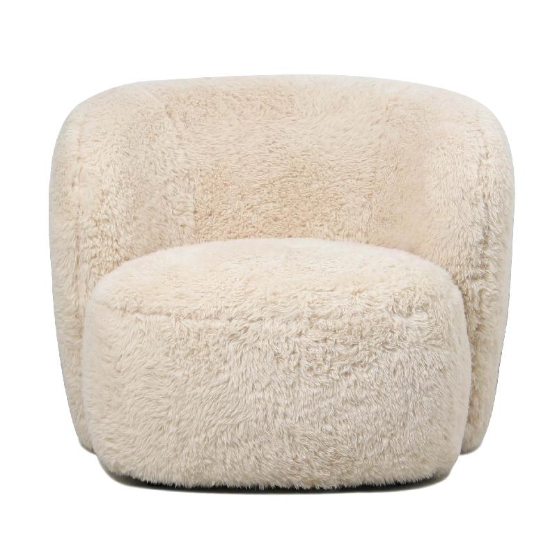 Aphrodite Fauteuil Small Long Fur Beige
