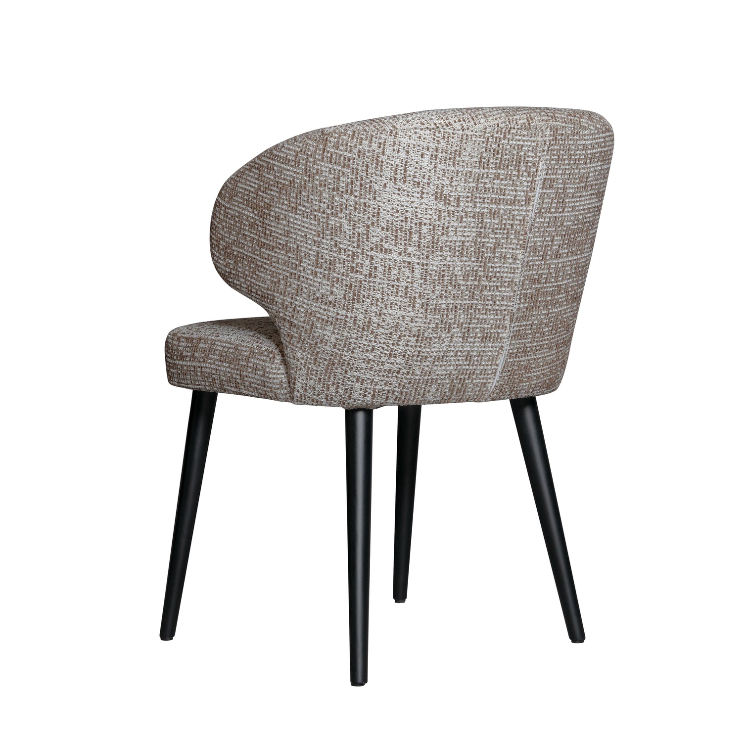 Fiori Brown Mois 05 dining chair black legs - Photo 2