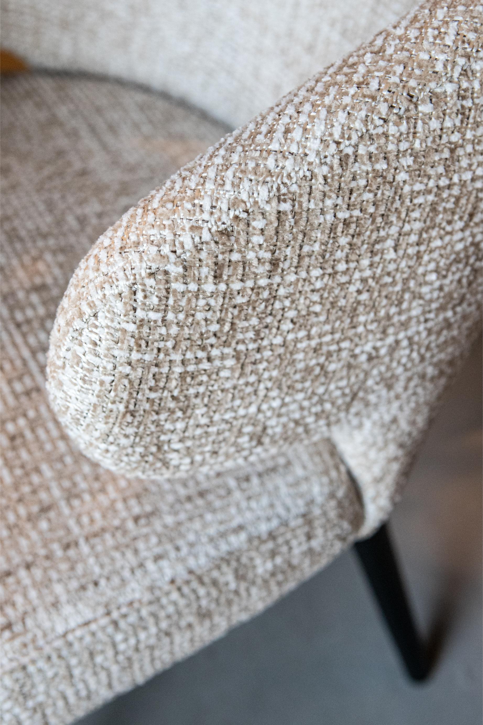 Fiori Beige Mois 04 dining chair black legs - Photo 9