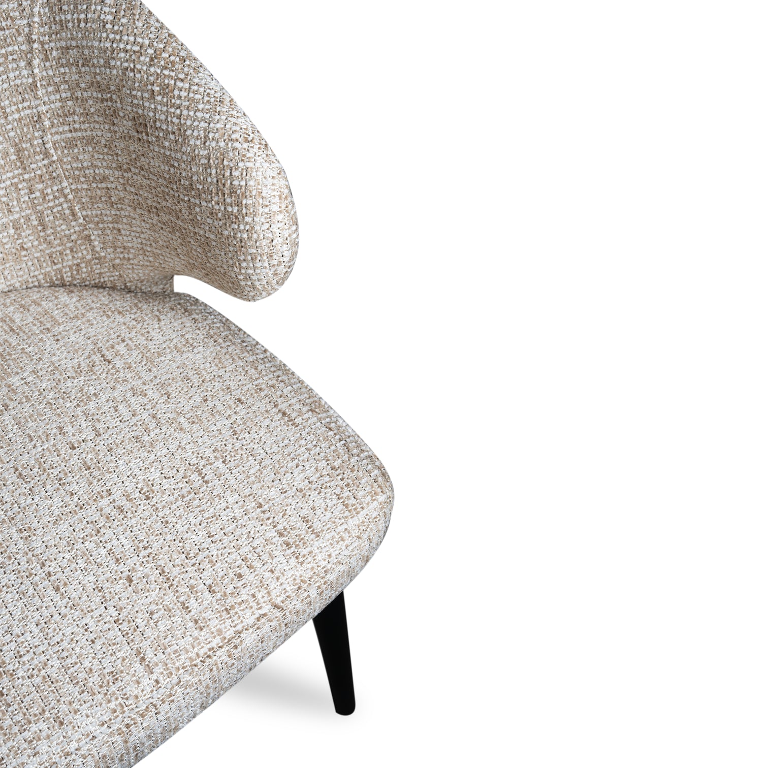 Fiori Beige Mois 04 dining chair black legs - Photo 3