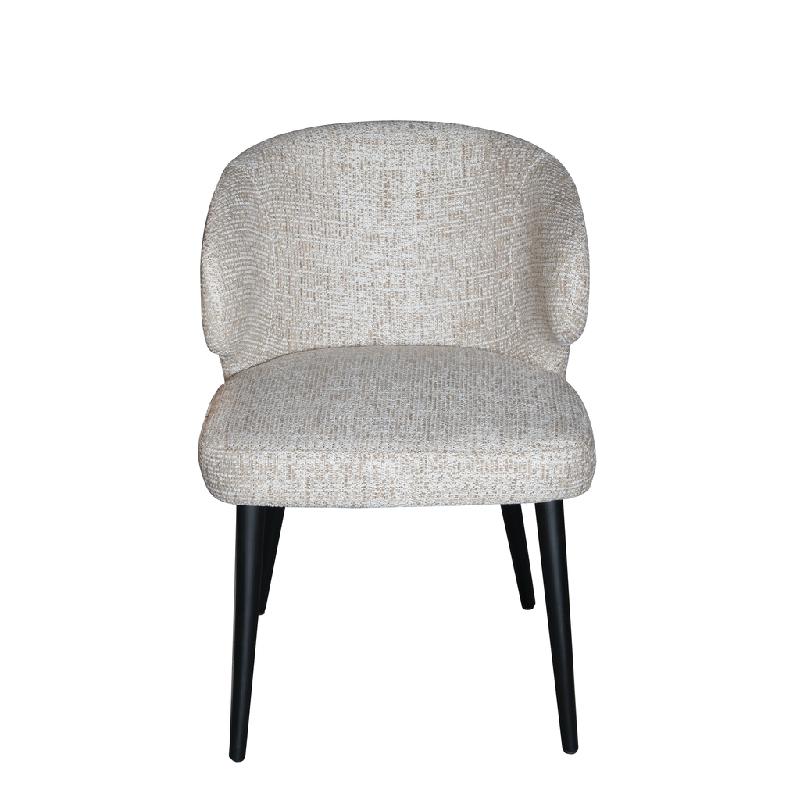 Fiori Beige Mois 04 dining chair black legs