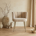 Chaise Nell — Beige Aphrodite Rayures
