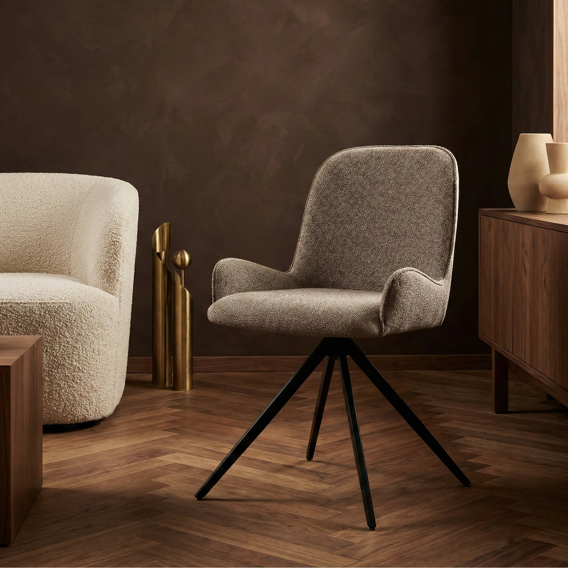 Leander Beige dining chair