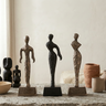 Zhaell Black casted alu statue ladies SV3