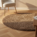 Tapis Jups — Marron Tissé Main Rond S