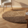 Tapis Jups — Marron Tissé Main Rond S