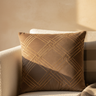 Housse de Coussin Cerine — Marron Brodé