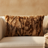 Clarisse Brown artificial fur cushion square L — Housse de coussin design premium | Häus