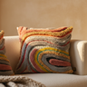 Sephora Pink square embroidery cushion with lines — Housse de coussin design premium | Häus